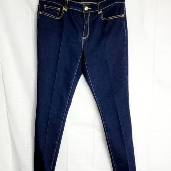 Michael Kors Dark Wash Stretch Skinny Jean - Picture 1 of 3